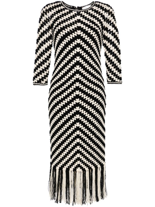 Black Halliday Crochet Dress