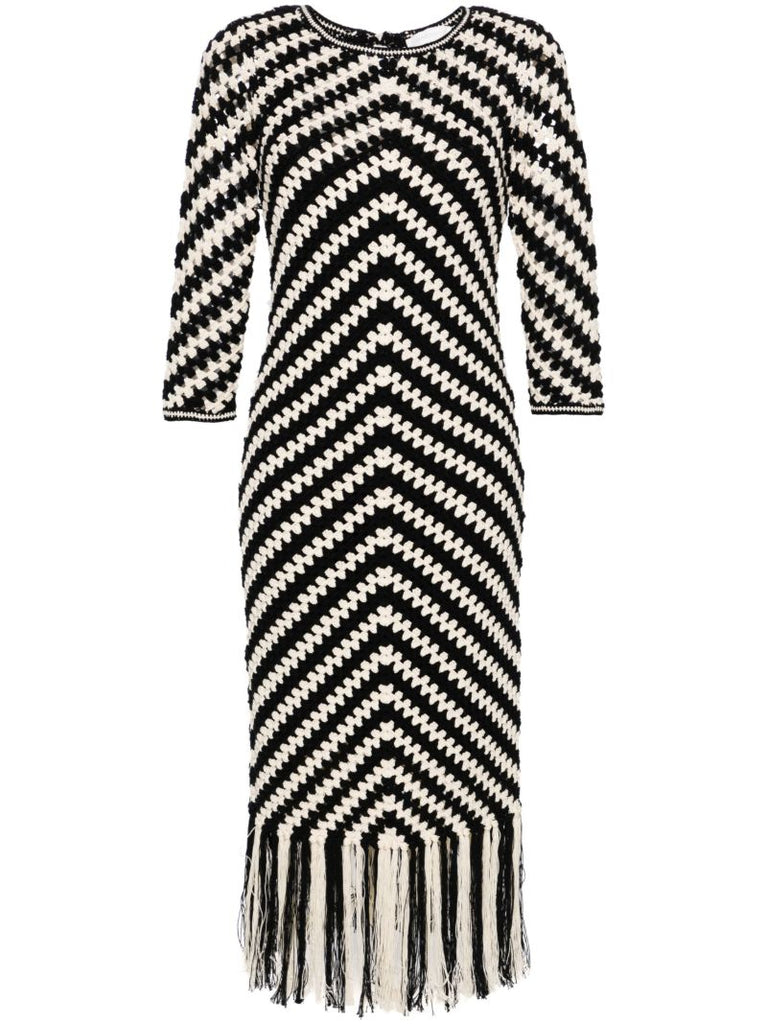 Black Halliday Crochet Dress