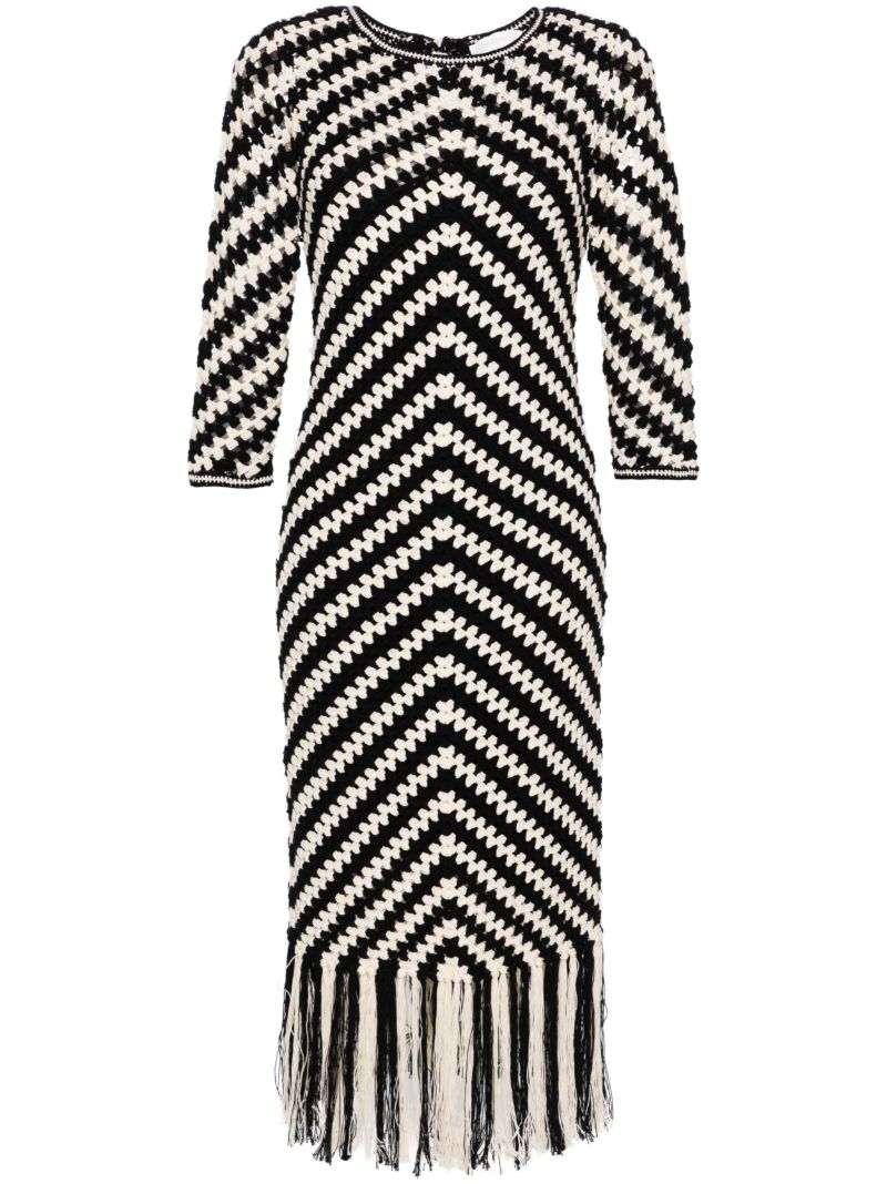 Black Halliday Crochet Dress