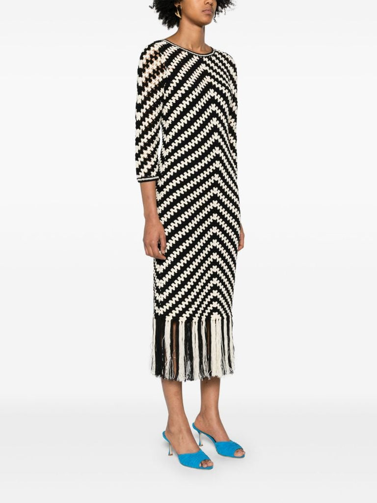 Black Halliday Crochet Dress