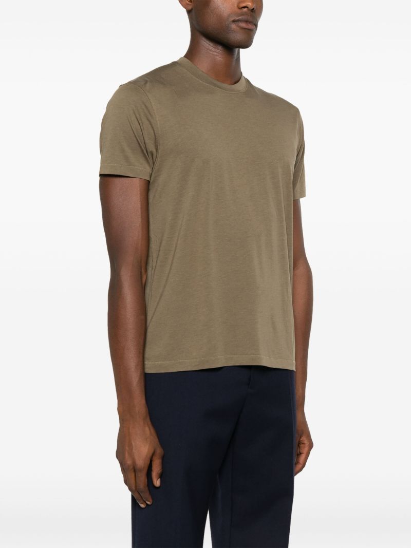 Green Crew-neck Lyocell T-shirt