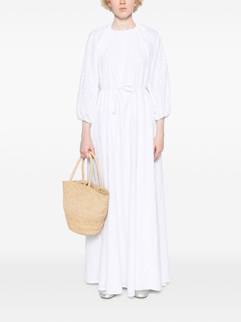 White Broderie Anglaise Maxi Dress