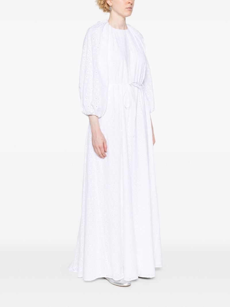 White Broderie Anglaise Maxi Dress