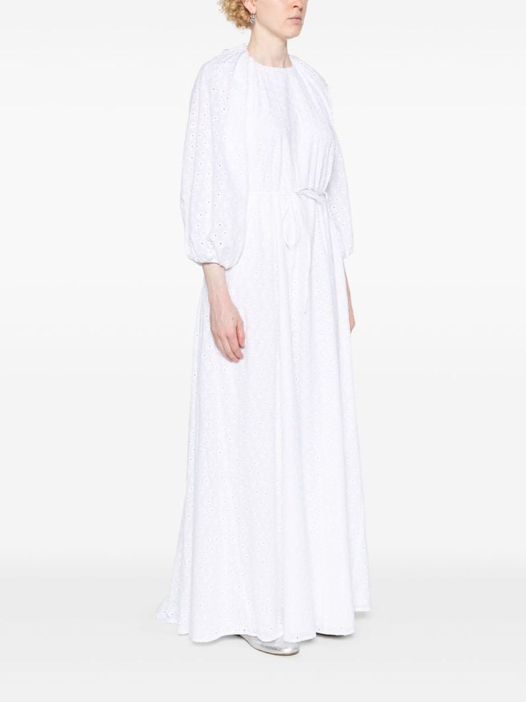 White Broderie Anglaise Maxi Dress