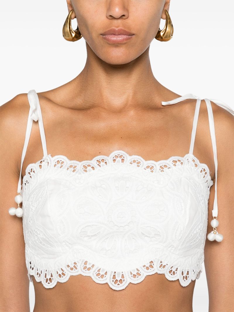Ivory White  Broderie Anglaise Cotton Top