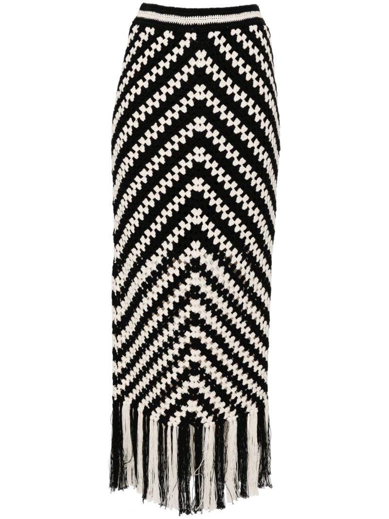 Black Halliday Crochet Skirt