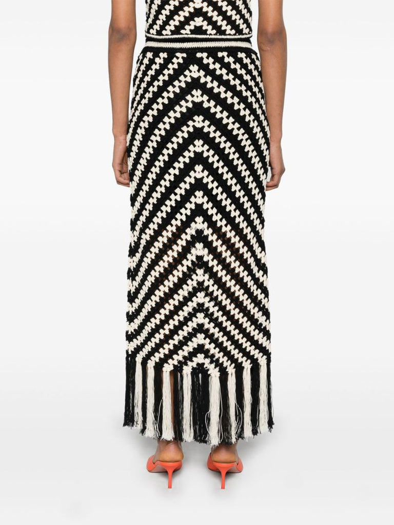 Black Halliday Crochet Skirt