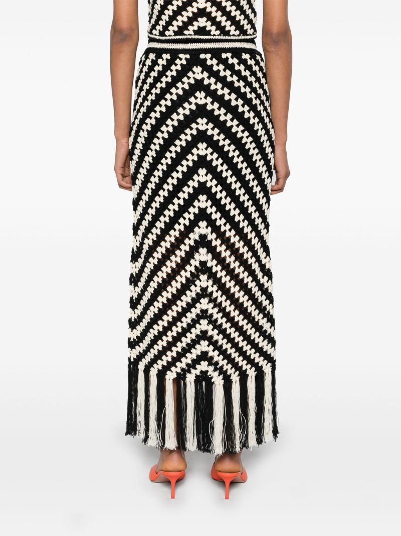 Black Halliday Crochet Skirt