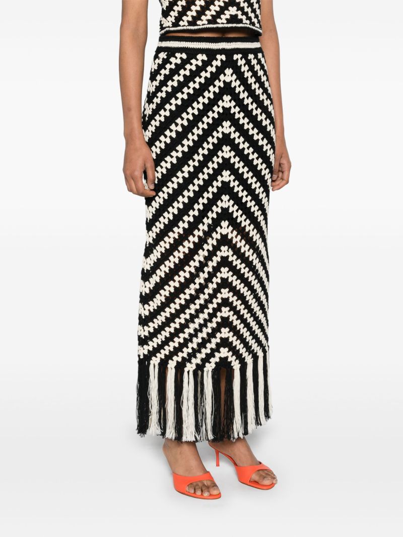 Black Halliday Crochet Skirt