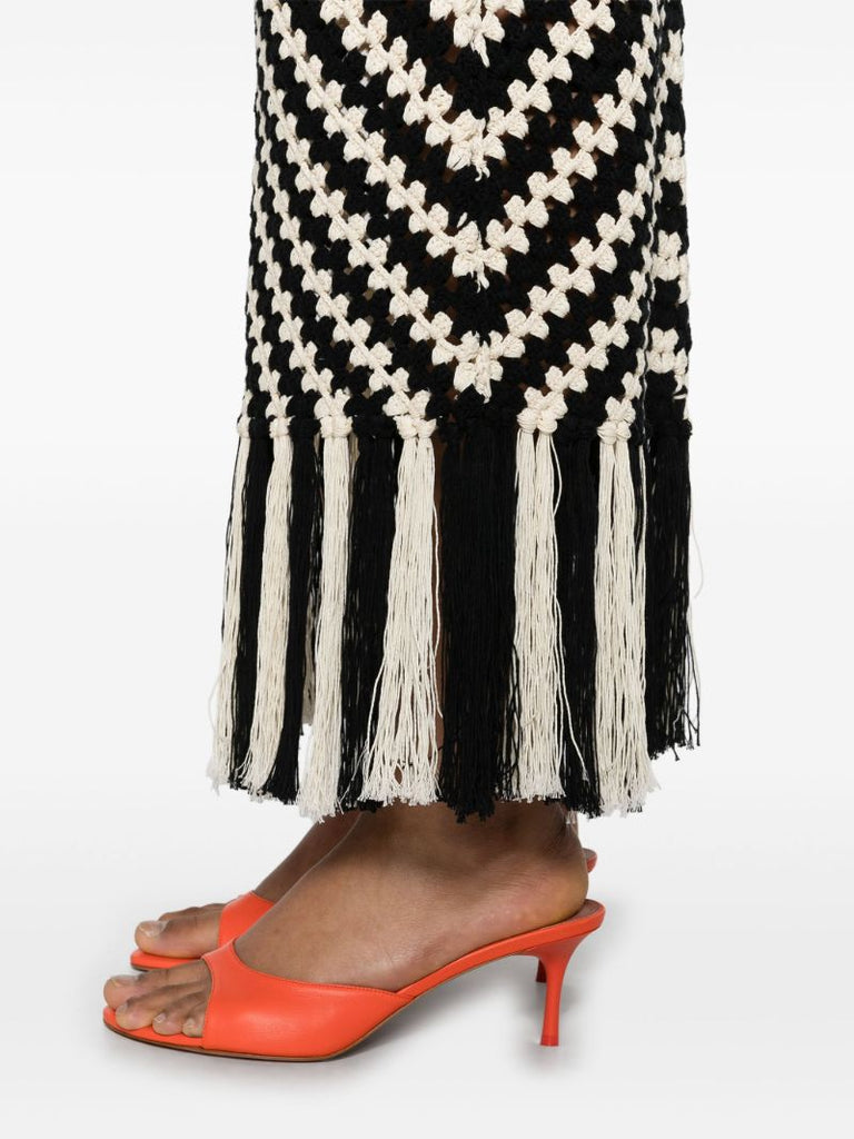 Black Halliday Crochet Skirt