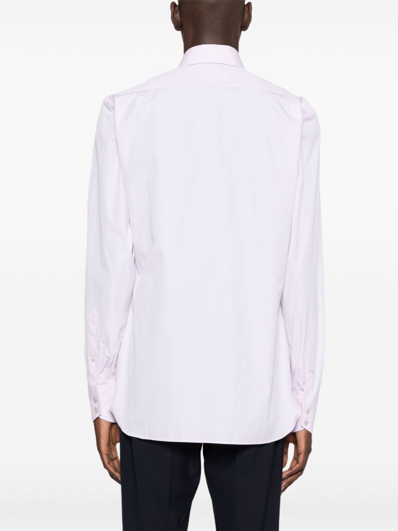Pink Long-sleeve Cotton Shirt