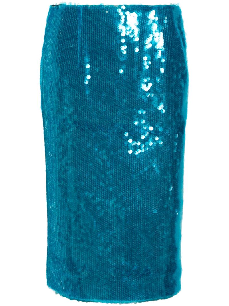 Blue Quattro Sequinned Skirt