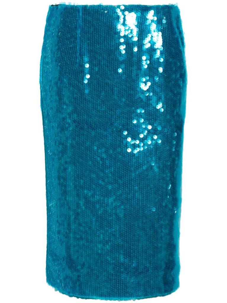 Blue Quattro Sequinned Skirt