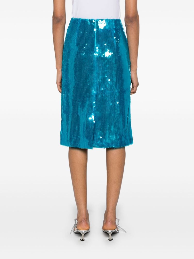 Blue Quattro Sequinned Skirt