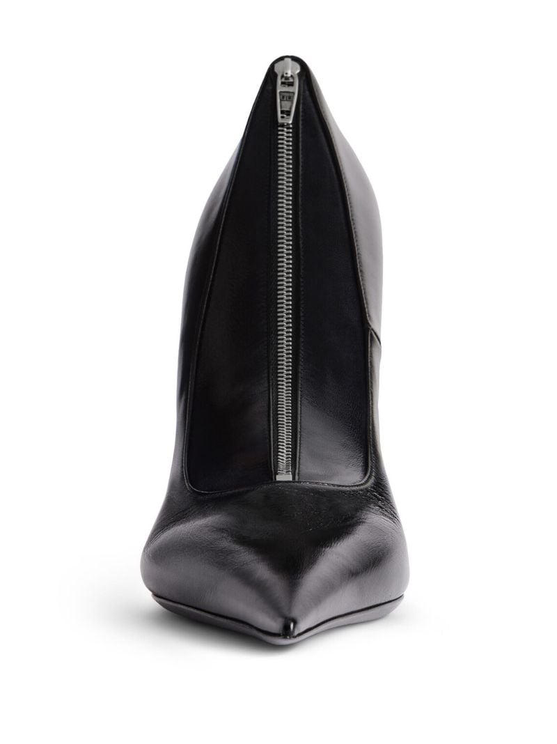 Black Shoe Clutch Knife Leather Clutch