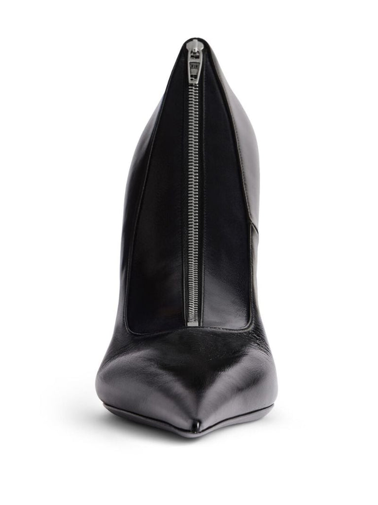 Black Shoe Clutch Knife Leather Clutch