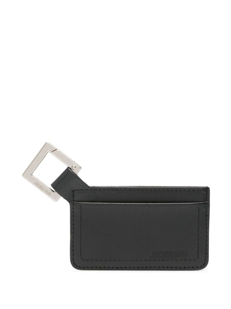 Black Le Porte-cartes Cuerda Leather Card Holder