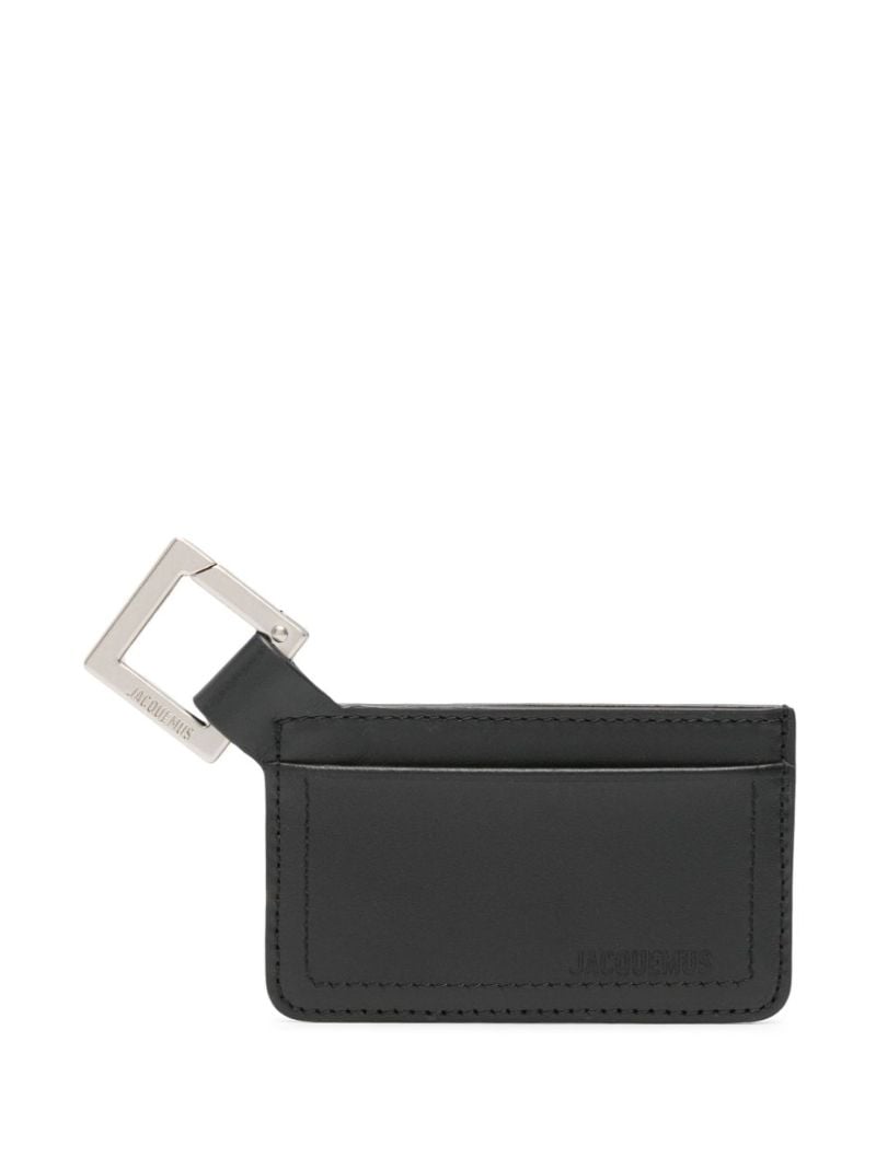 Black Le Porte-cartes Cuerda Leather Card Holder