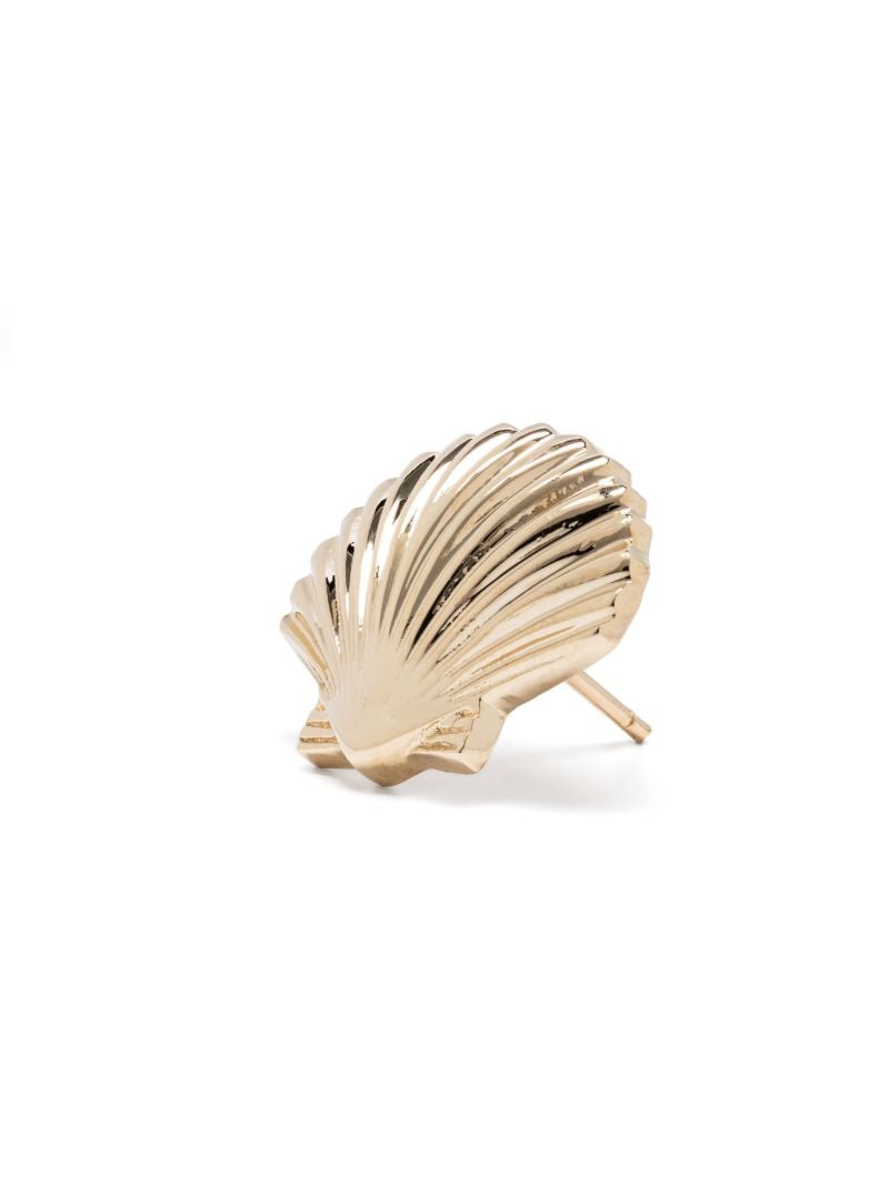 14k Yellow Gold Shell Earrings