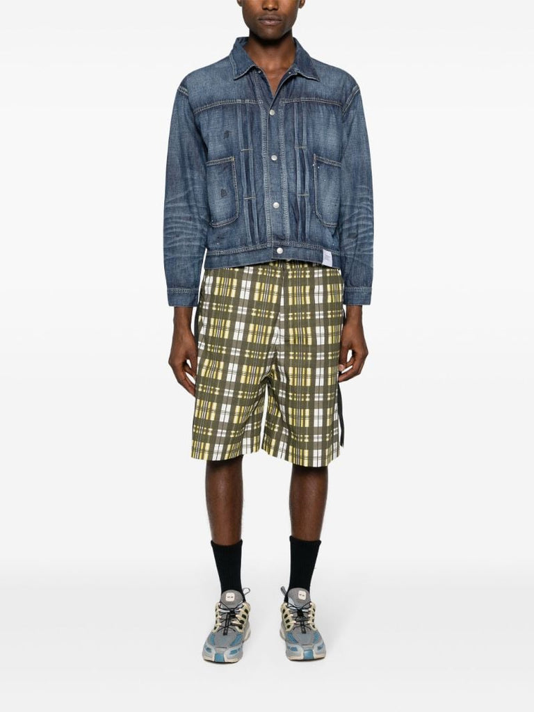 Blue Single-breasted Denim Jacket