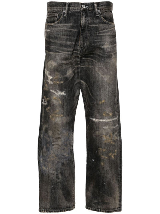 Black Savage Denim Dp Straight Jeans