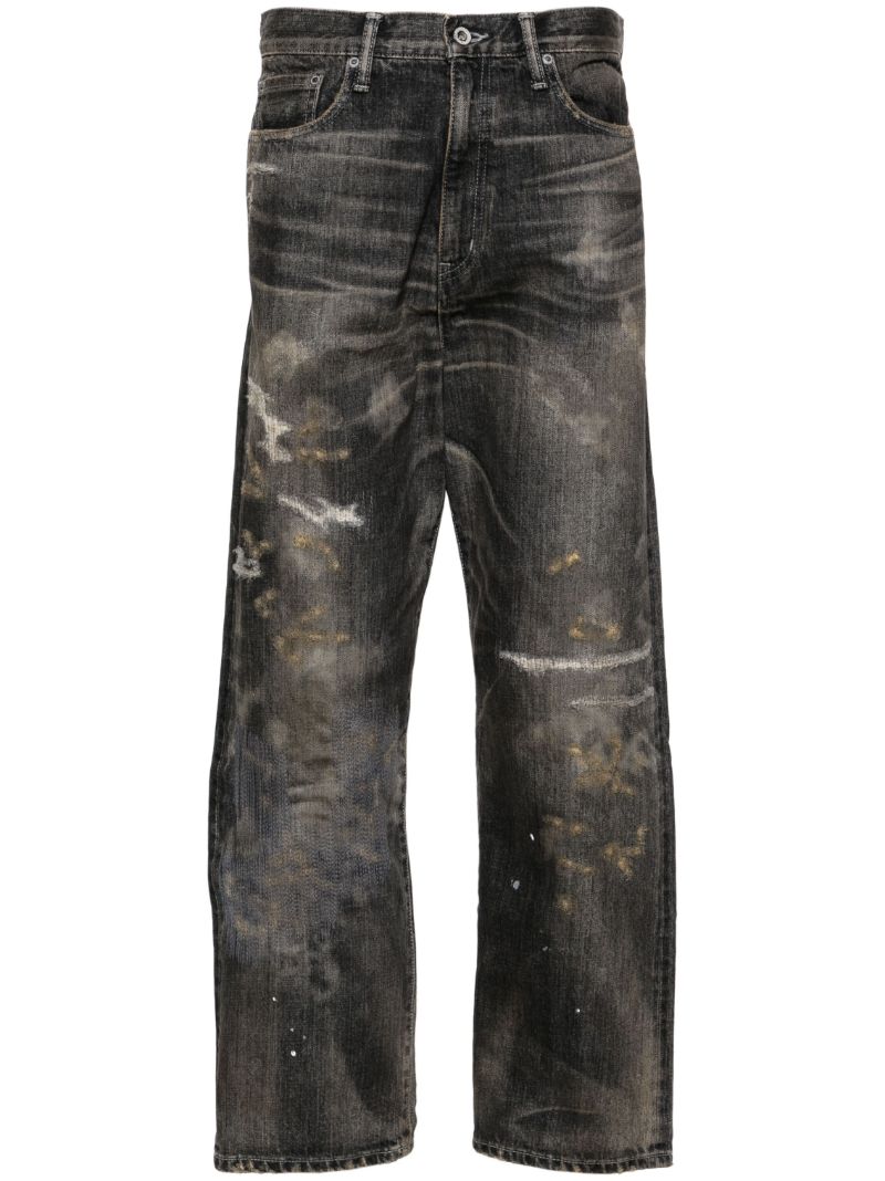 Black Savage Denim Dp Straight Jeans