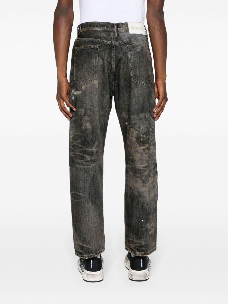 Black Savage Denim Dp Straight Jeans