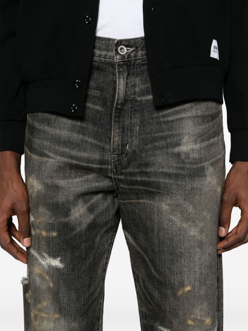 Black Savage Denim Dp Straight Jeans