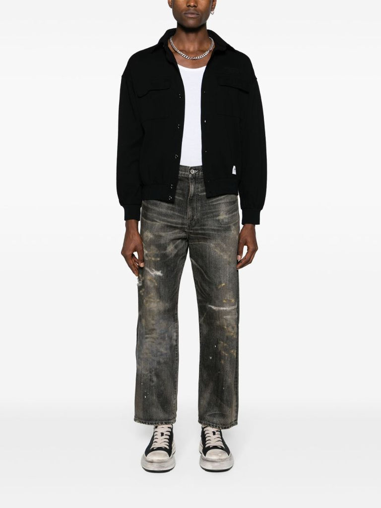 Black Savage Denim Dp Straight Jeans