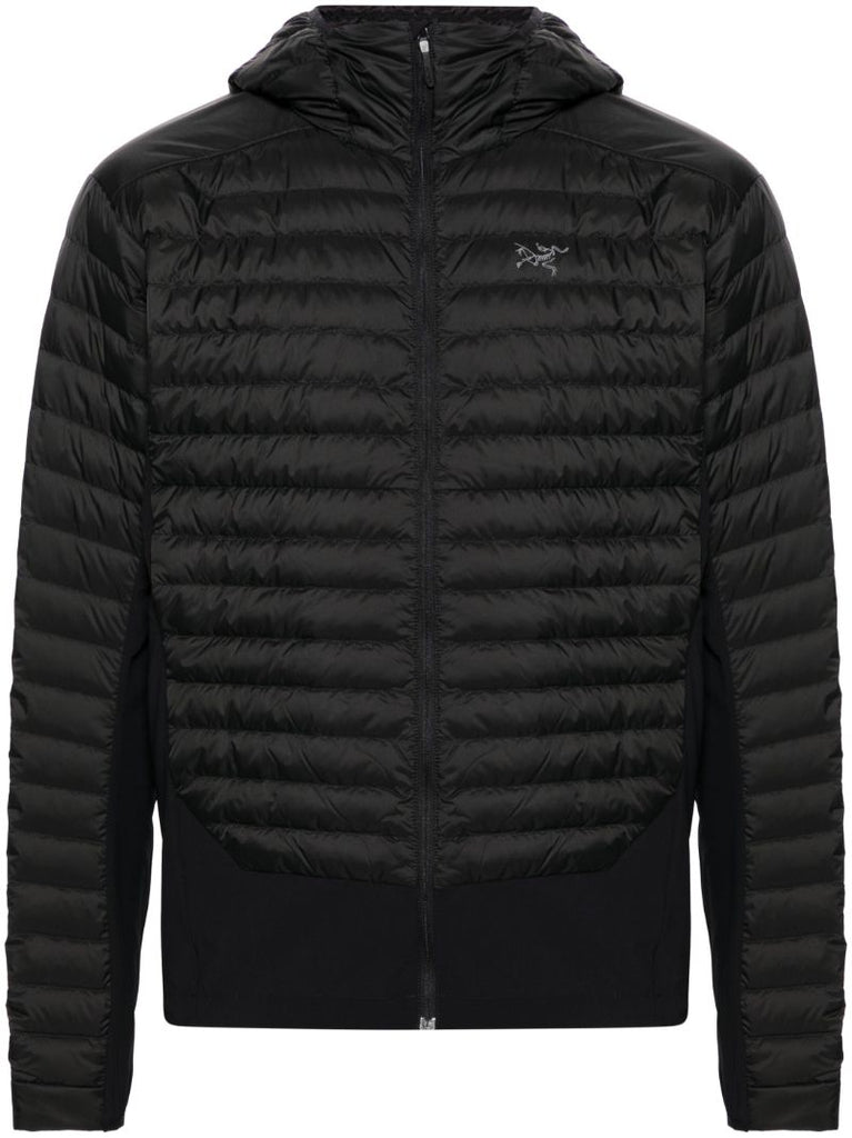 Black Grey Cerium Padded Hybrid Jacket
