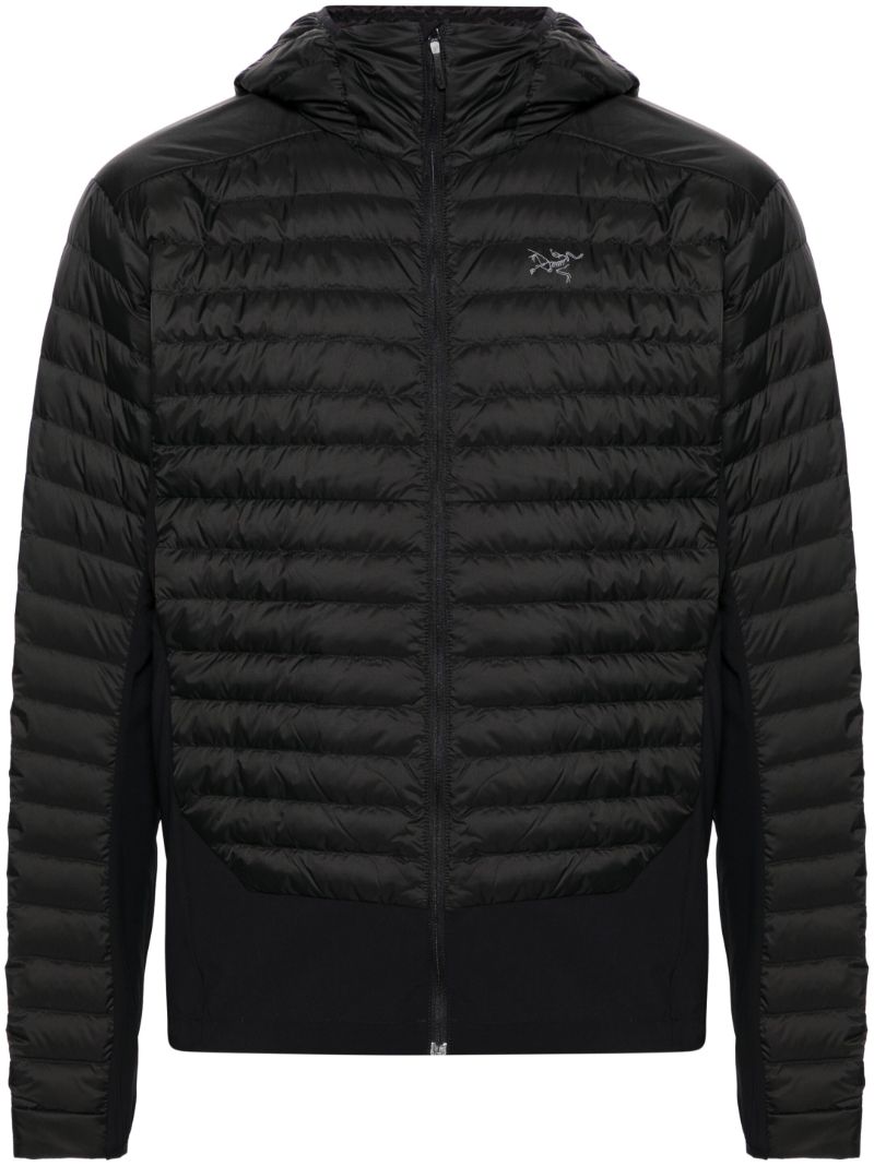 Black Grey Cerium Padded Hybrid Jacket