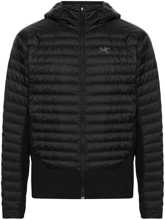 Black Grey Cerium Padded Hybrid Jacket