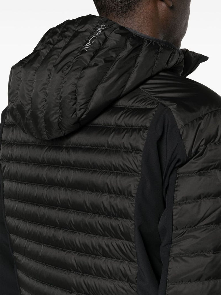 Black Grey Cerium Padded Hybrid Jacket