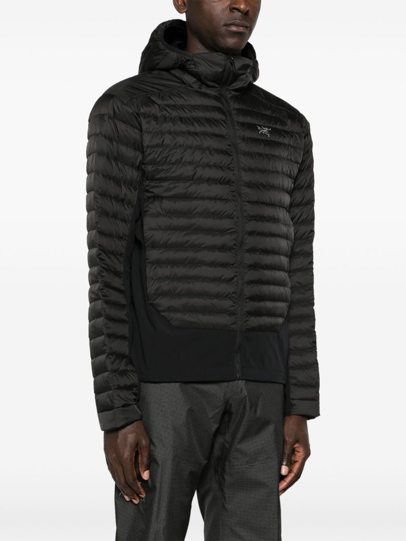 Black Grey Cerium Padded Hybrid Jacket