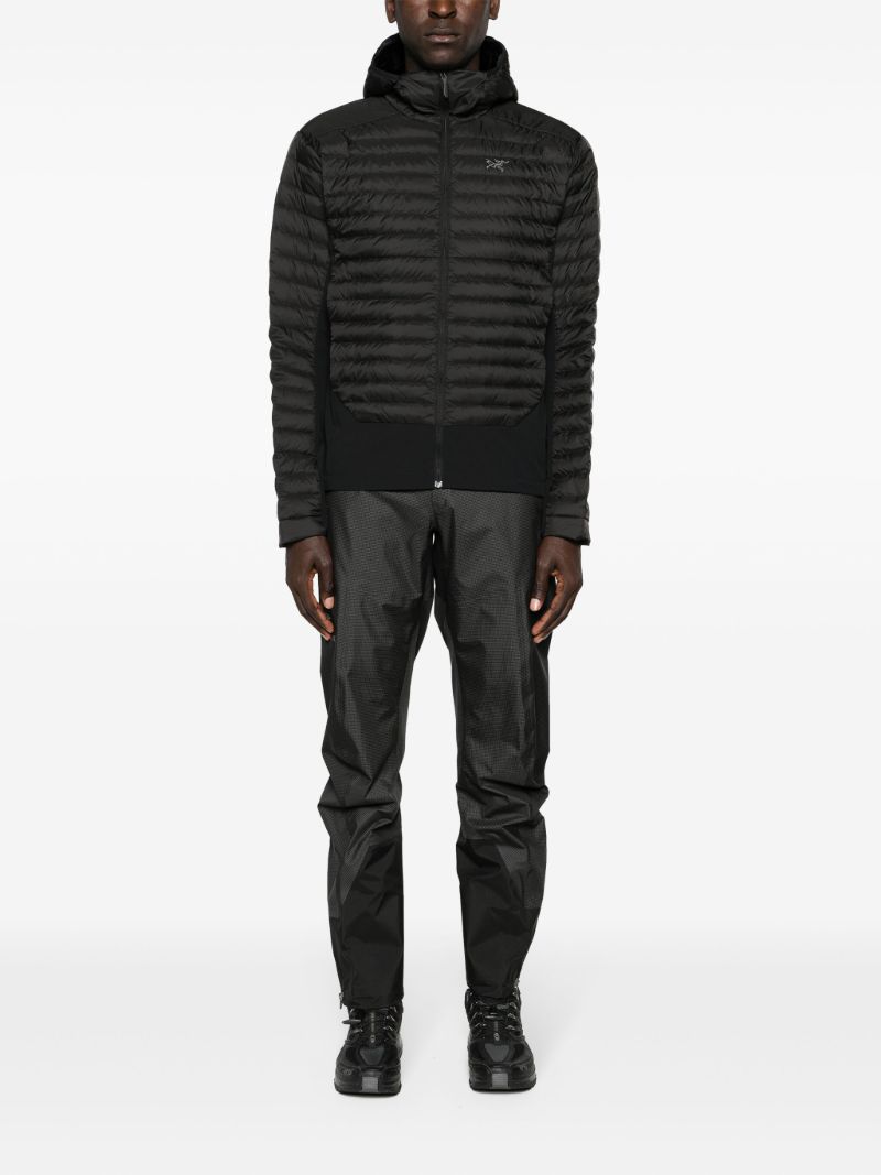 Black Grey Cerium Padded Hybrid Jacket