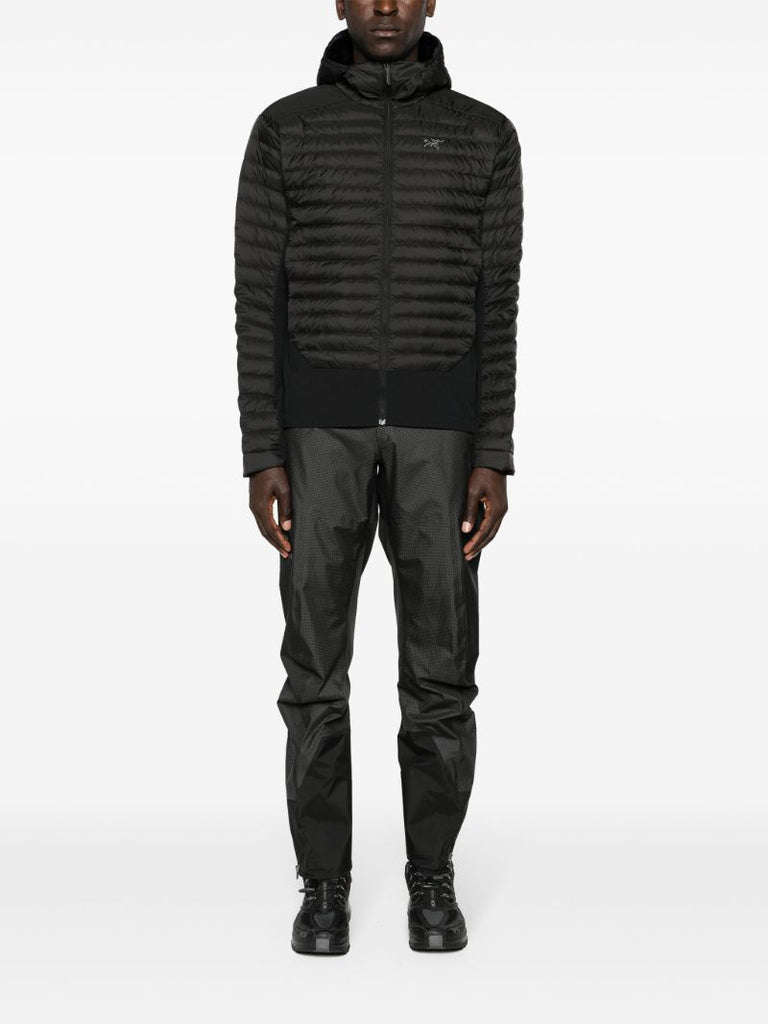 Black Grey Cerium Padded Hybrid Jacket