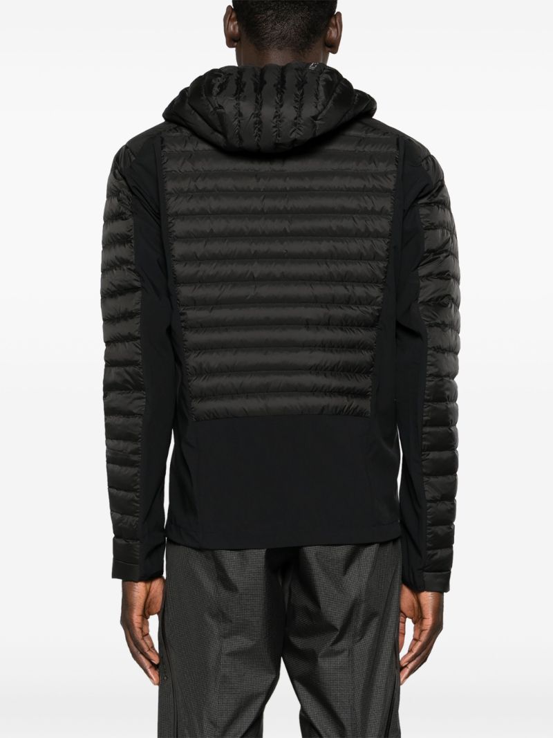 Black Grey Cerium Padded Hybrid Jacket