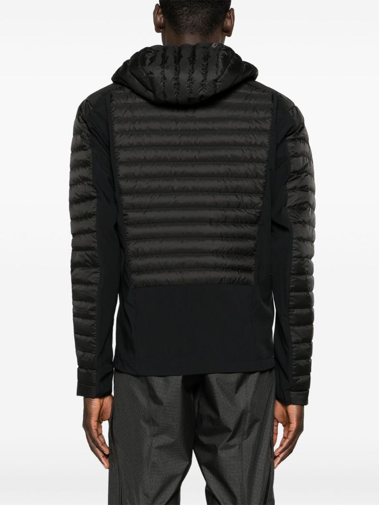 Black Grey Cerium Padded Hybrid Jacket