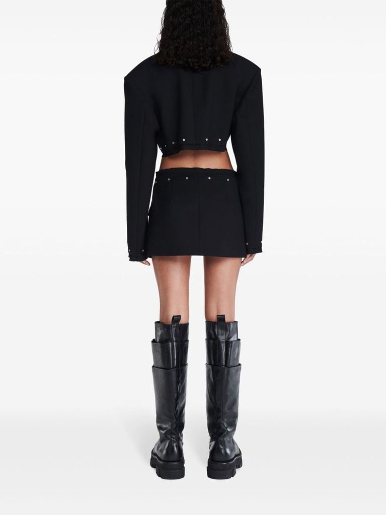 Black Rivet Cropped Blazer