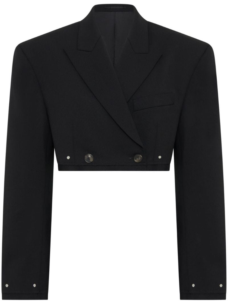 Black Rivet Cropped Blazer