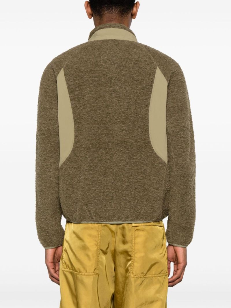 Green Polar Zipped Fleece Jacket