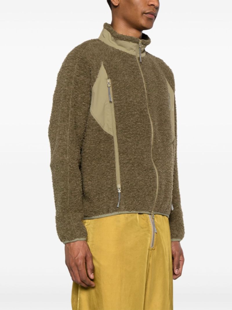Green Polar Zipped Fleece Jacket