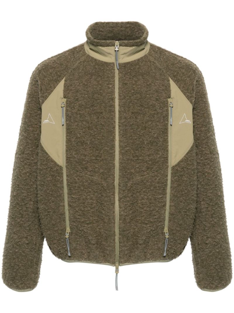 Green Polar Zipped Fleece Jacket