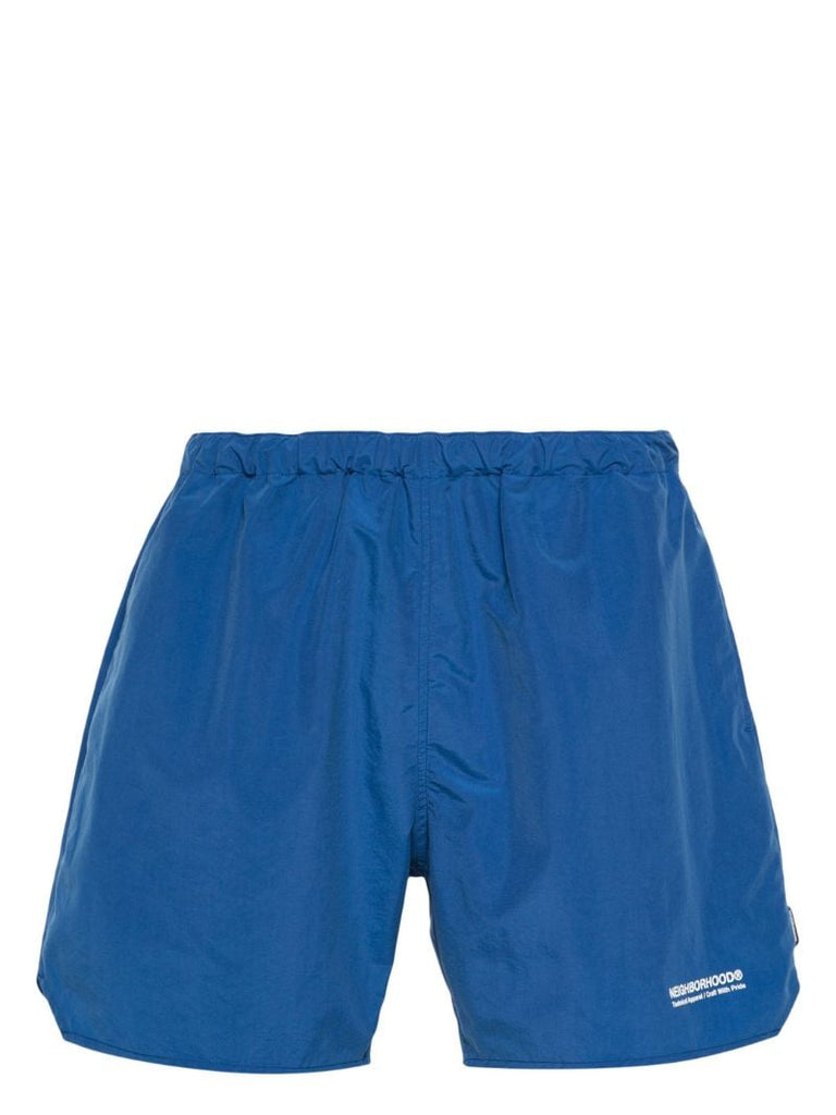 Blue Logo-print Swim Shorts