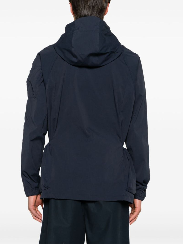 Blue Todmorden Lightweight Hooded Jacket
