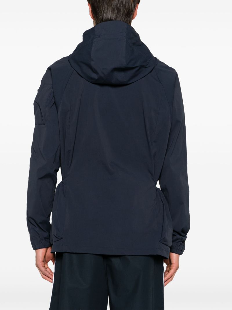 Blue Todmorden Lightweight Hooded Jacket