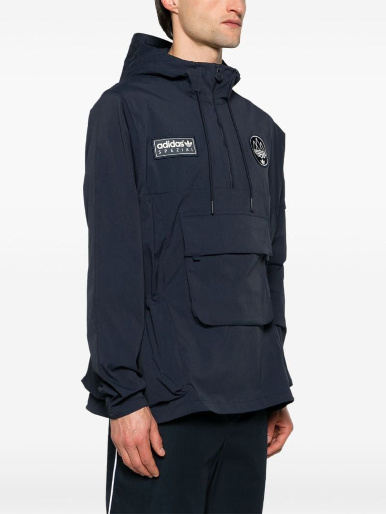 Blue Todmorden Lightweight Hooded Jacket