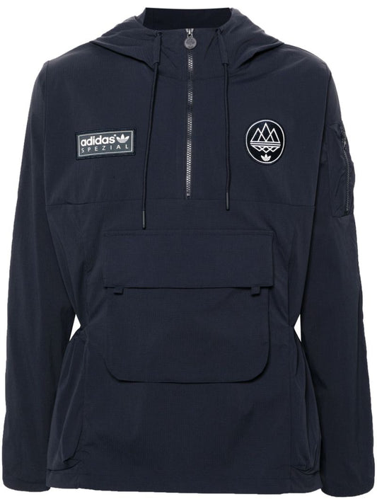 Blue Todmorden Lightweight Hooded Jacket
