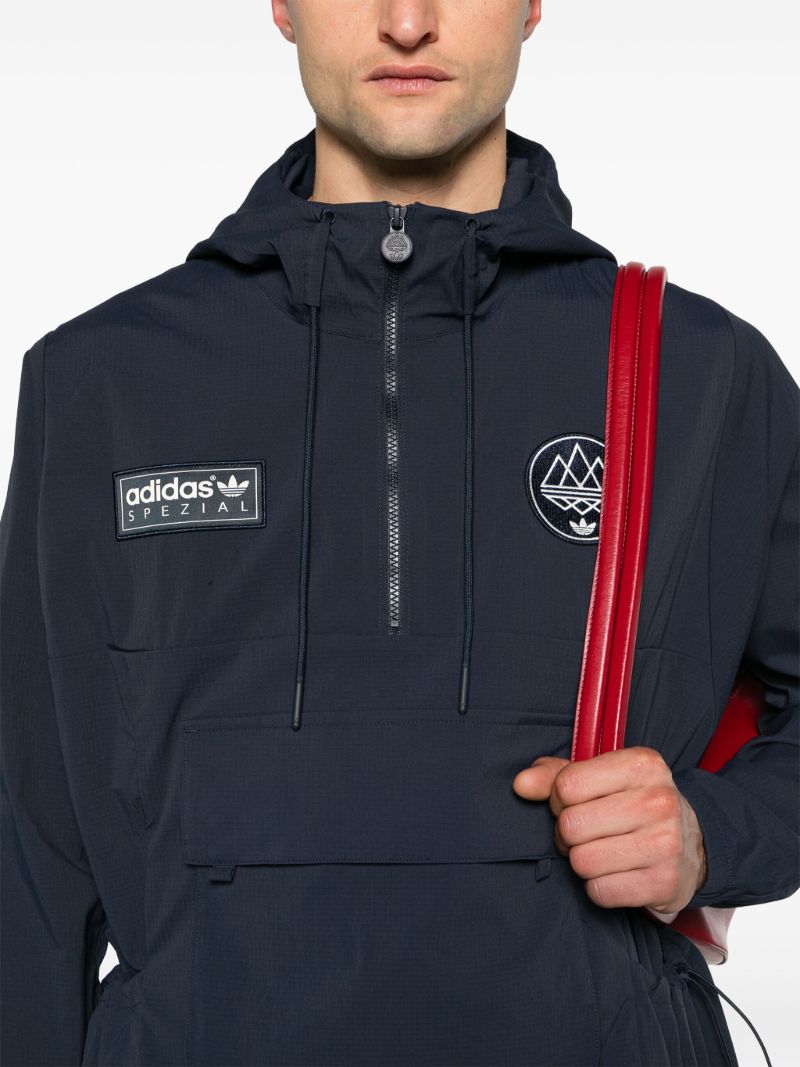 Blue Todmorden Lightweight Hooded Jacket