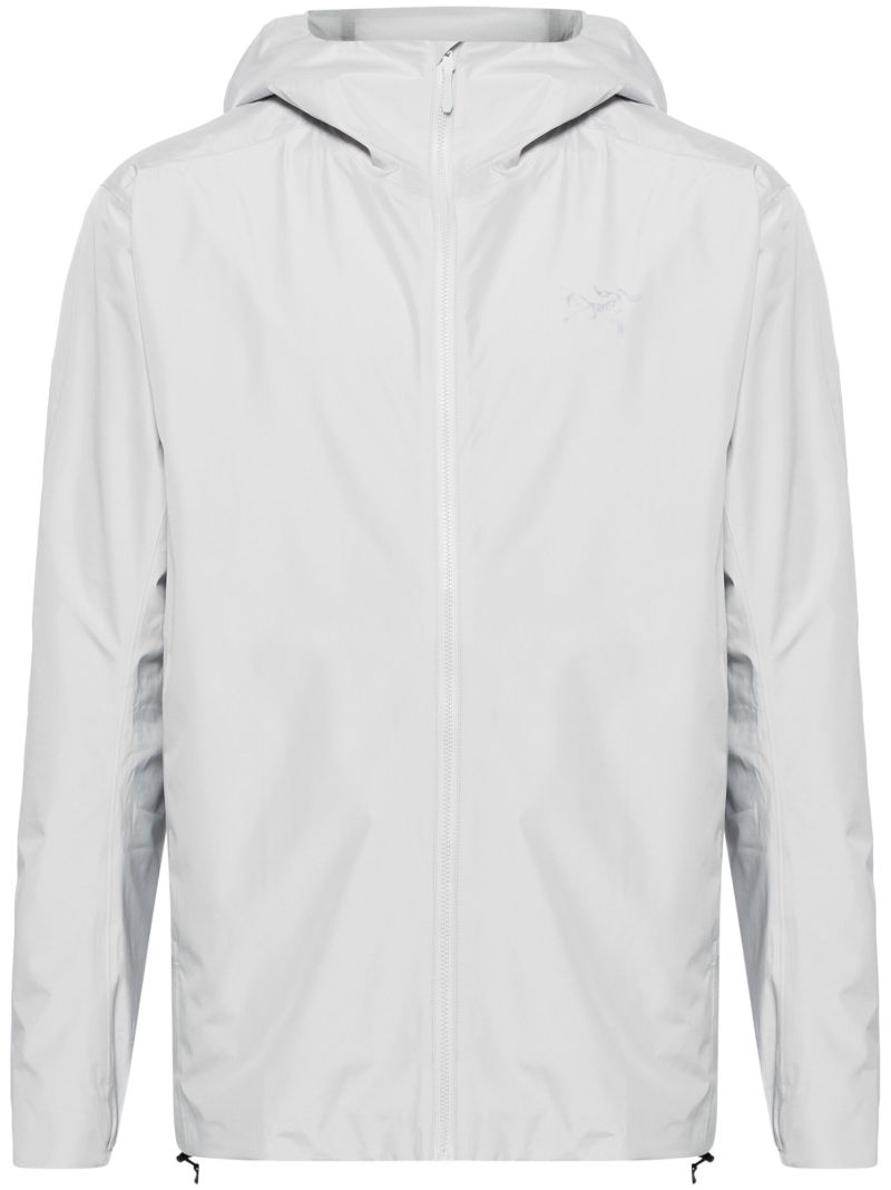 White Solano Hooded Hybrid Jacket